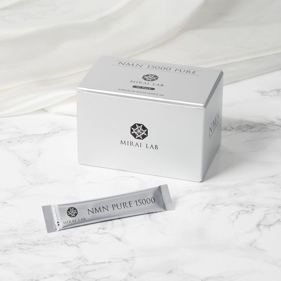 MIRAI LAB NMN 15000 Pure 30 Sachets | High-Purity 99.8% NMN Supplement from Japan