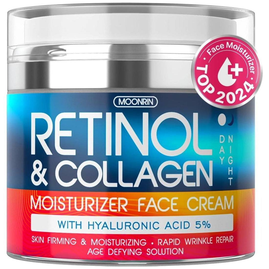 Moorin Retinol & Collagen Moisturizer Face Cream 50ml | Anti-Aging Hydration for Day & Night Moorin
