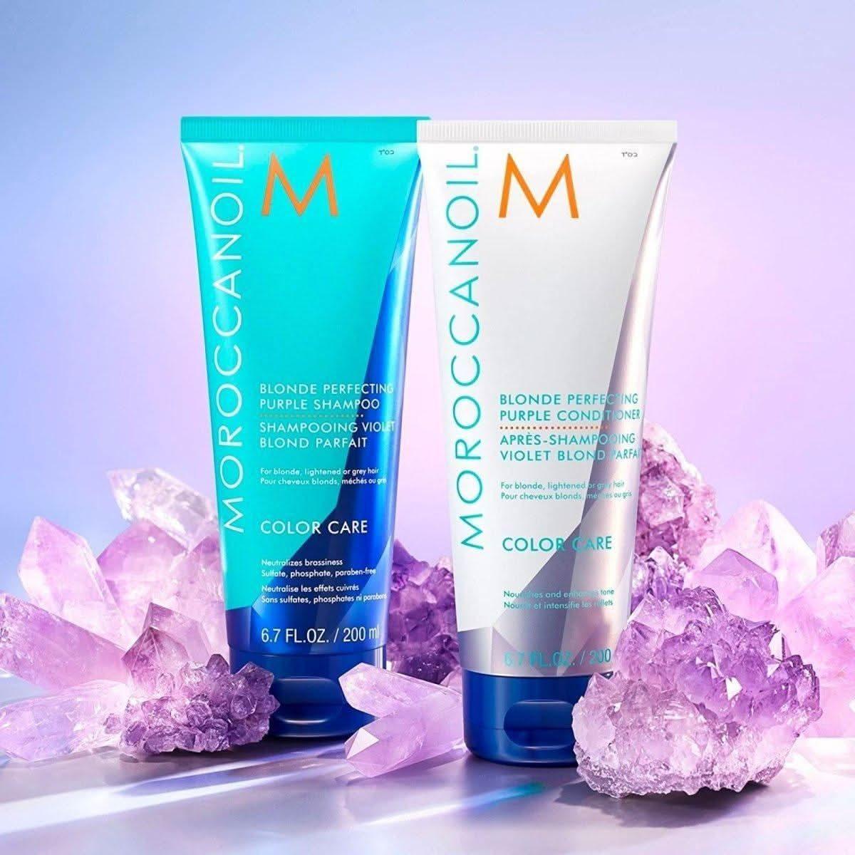 Moroccanoil Blonde Perfecting Bundle Your Secret to Brass-Free, Luminous Locks!