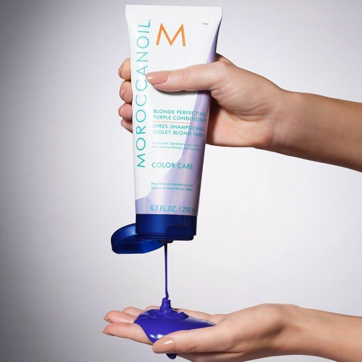 Moroccanoil Blonde Perfecting Purple Conditioner 200ml | Banish Brassiness & Boost Brilliance!
