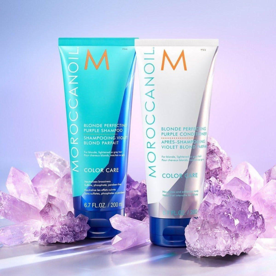 Moroccanoil Blonde Perfecting Purple Conditioner 200ml | Banish Brassiness & Boost Brilliance!