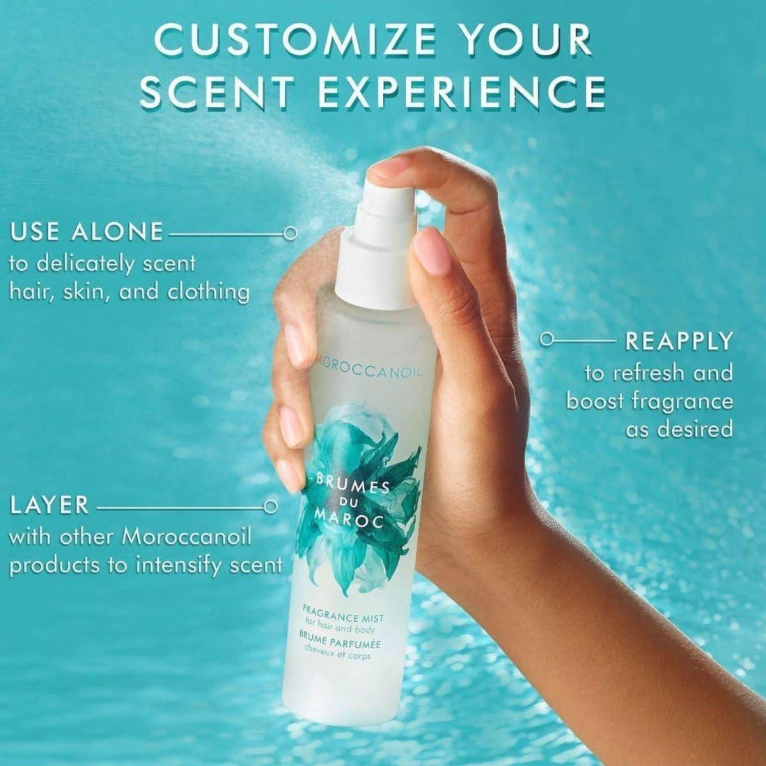 Moroccanoil Brumes Du Maroc Fragrance Mist 100ml | Hair & Body Mist with UV Protection