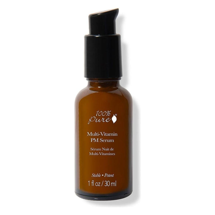 100% PURE Multi-Vitamin + Antioxidants Potent PM Serum - 30ml | Anti-Aging Night Serum for Radiant, Firm Skin