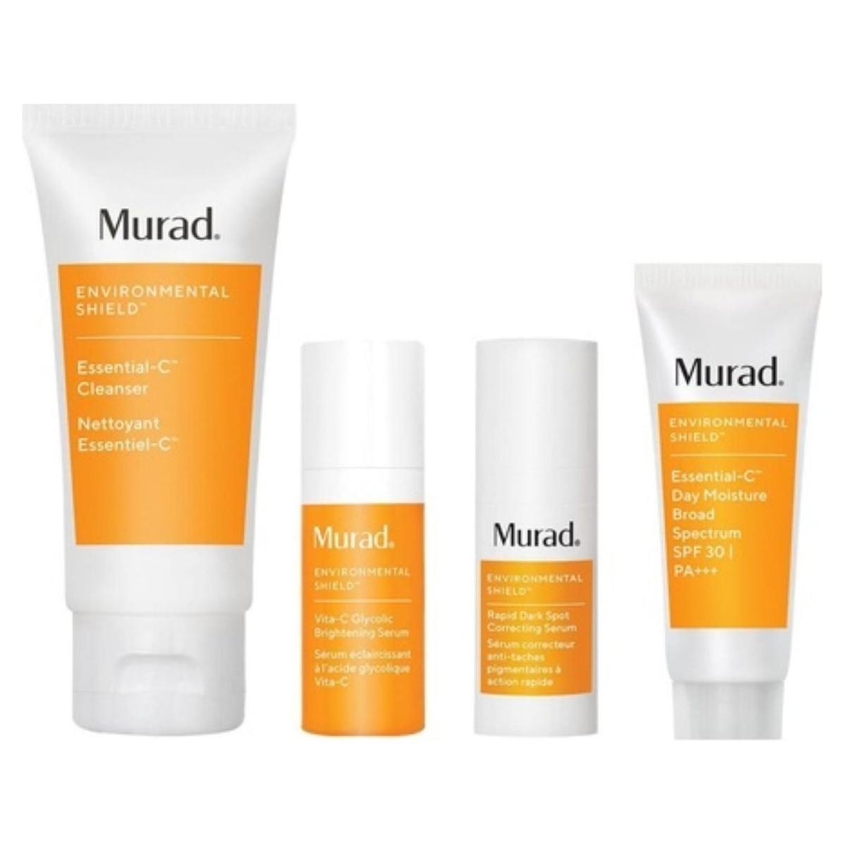 Murad Brighten Trial Kit 4-Step Glow-Boosting Regime Brighten, Even & Protect: Your 2-Week Glow Transformation!
