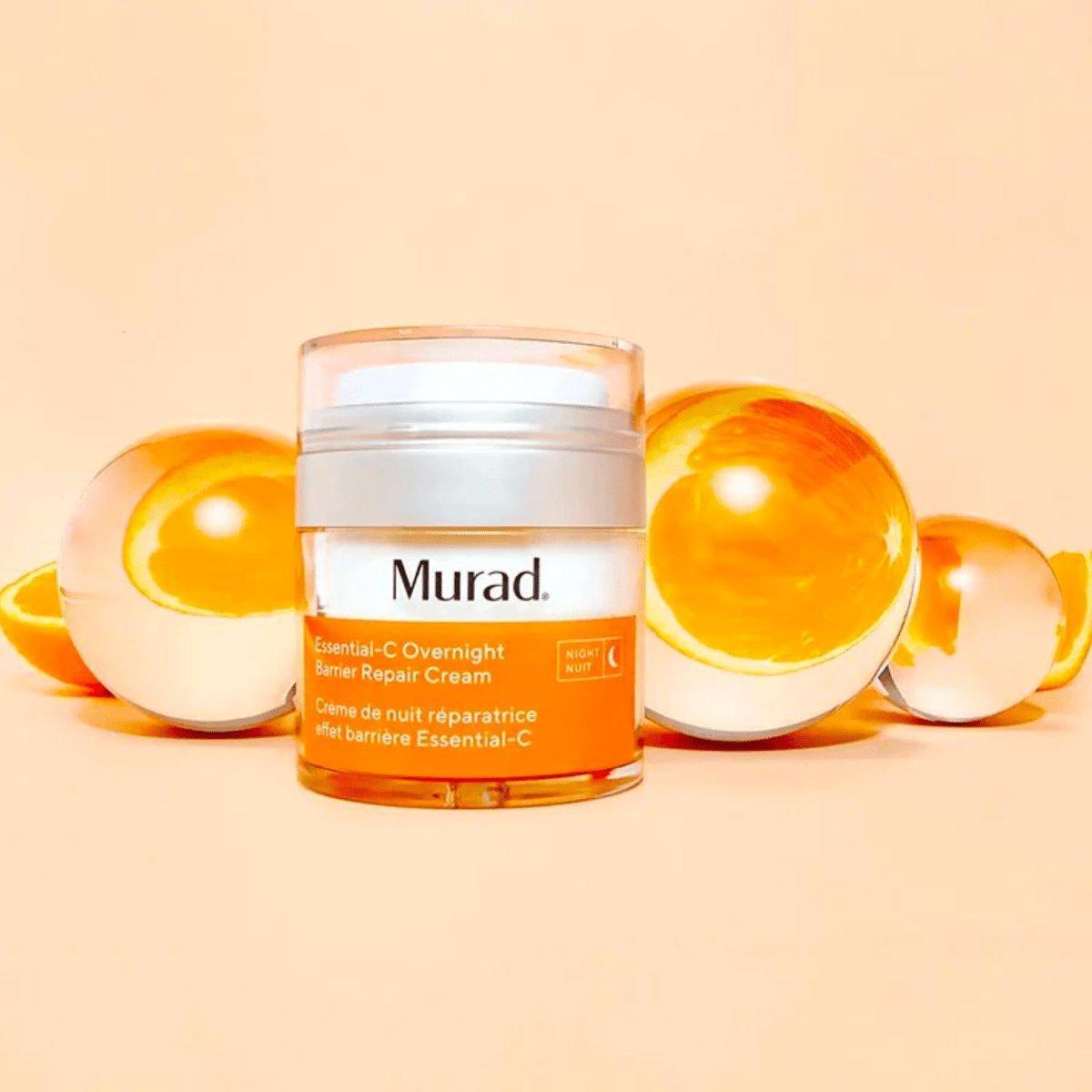 Murad Essential-C Overnight Barrier Repair Cream 50ml | Vitamin C-Infused Night Cream for Hydration & Pollution Defense Night-Time Shield: Wake Up to Stronger, Brighter & Healthier Skin!