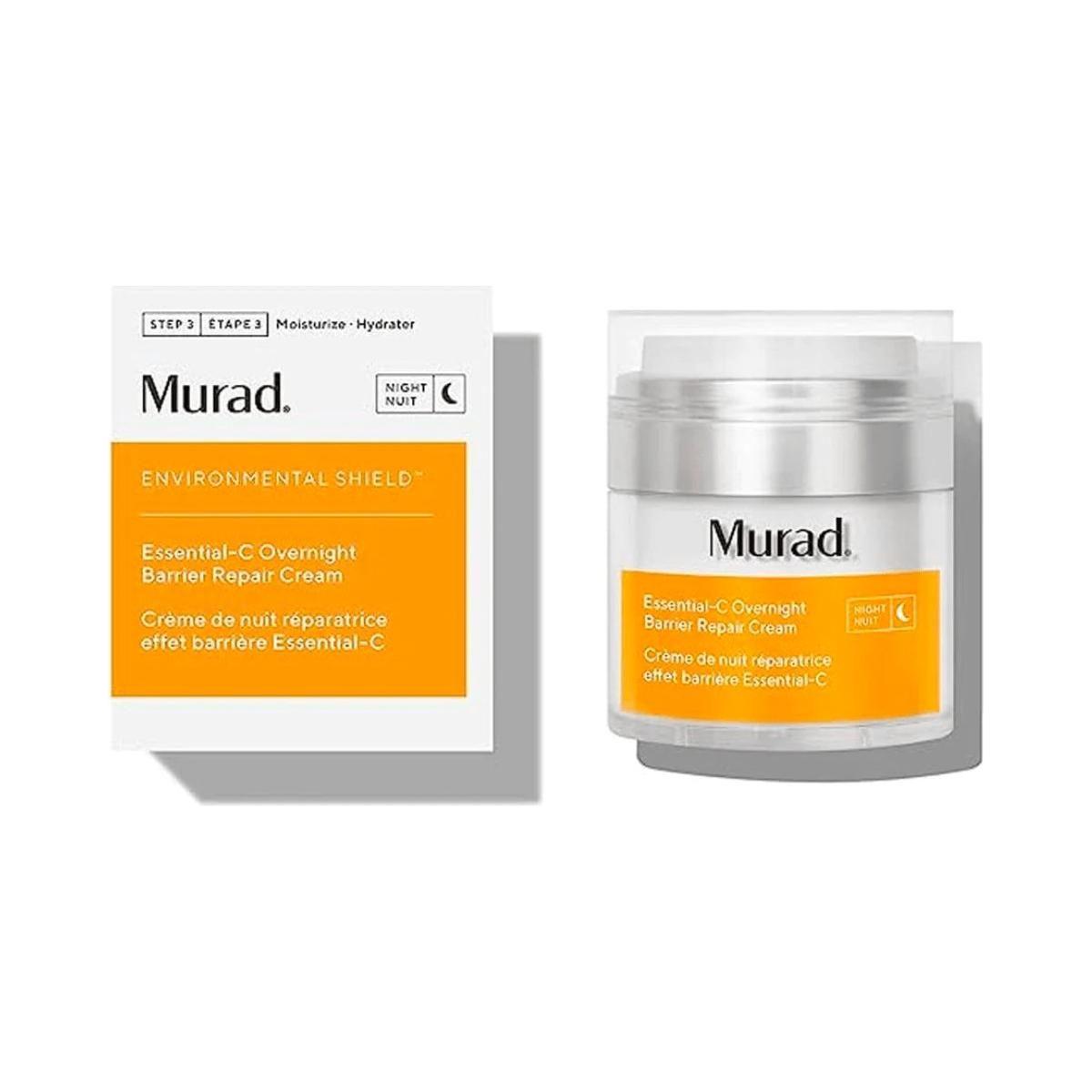 Murad Essential-C Overnight Barrier Repair Cream 50ml | Vitamin C-Infused Night Cream for Hydration & Pollution Defense Night-Time Shield: Wake Up to Stronger, Brighter & Healthier Skin!