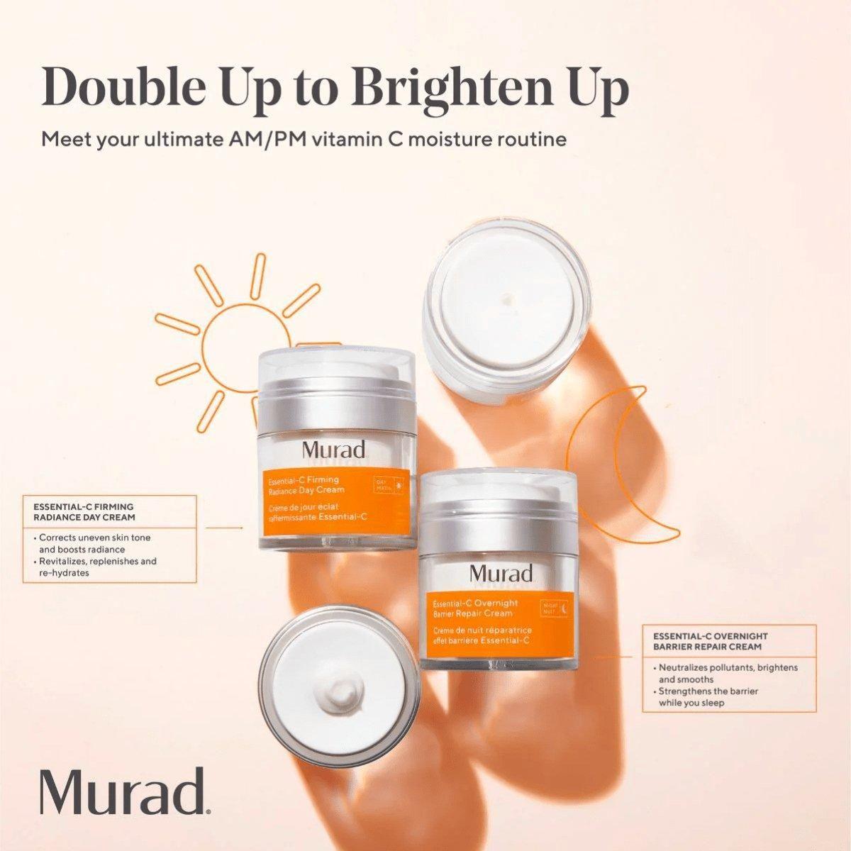 Murad Essential-C Overnight Barrier Repair Cream 50ml | Vitamin C-Infused Night Cream for Hydration & Pollution Defense Night-Time Shield: Wake Up to Stronger, Brighter & Healthier Skin!