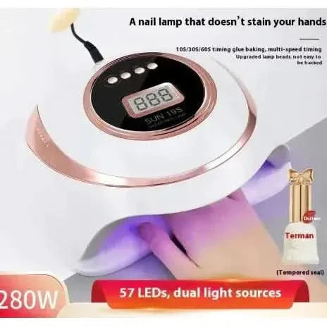150W Nail Art Phototherapy Lamp - Blue Light Gel Curing with Quick-Dry Technology