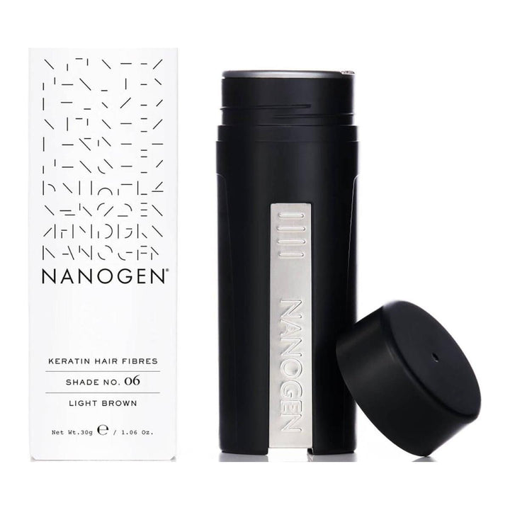 Nanogen Keratin Thickening Hair Fibres 2 Month Light Brown 30g | Instant Volume & Fullness