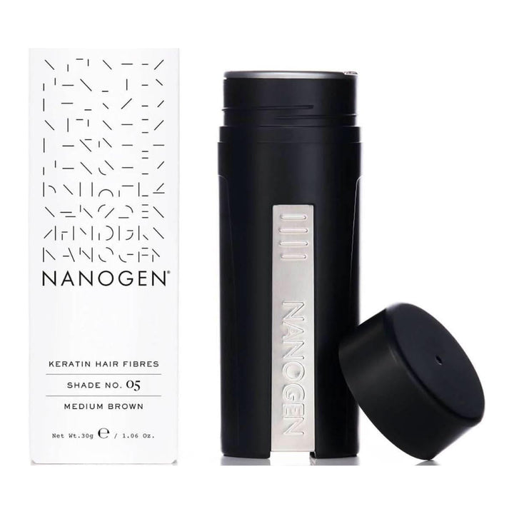 Nanogen Keratin Nanogen Keratin Thickening Hair Fibres Medium Brown 30g | Instant Volume &amp; Fullness 2 Month Supply Hair Fibres - 2 Month Medium Brown 30g