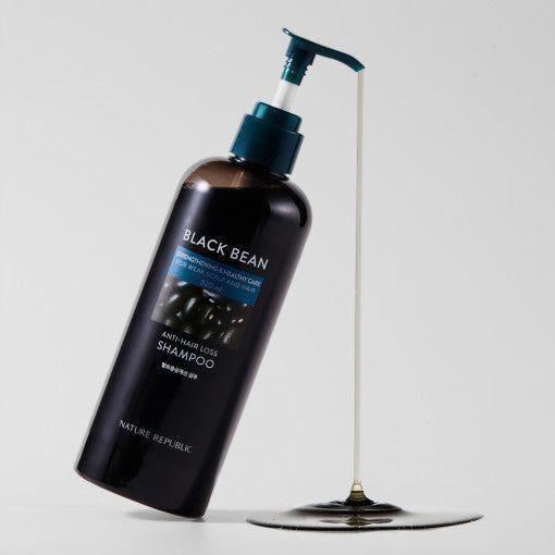 NATURE REPUBLIC Black Bean Anti Hair Loss Root Shampoo 300ml Strengthening Scalp Cleanser with Black Bean & Peat Water