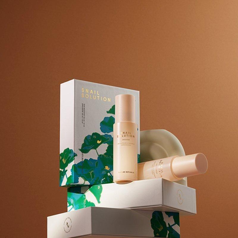 NATURE REPUBLIC Snail Solution Skin Booster 130ml | 80% Snail Mucin Hydrating Toner for Radiant, Balanced Skin