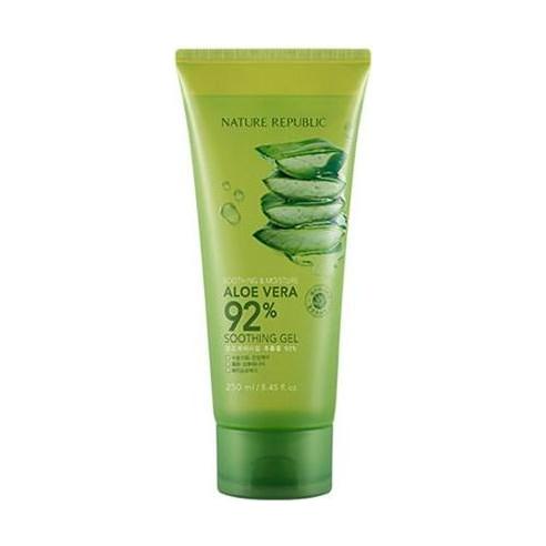 NATURE REPUBLIC Soothing & Moisture Aloe Vera 92% Soothing Gel (Tube) 250ml |  Multi-Purpose Hydration for Face, Body & Hair