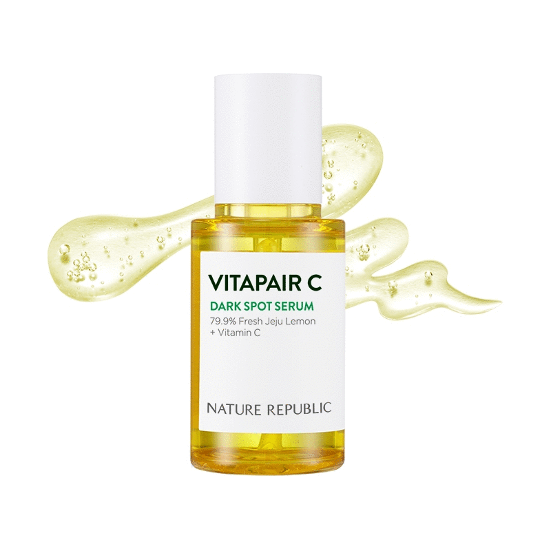 NATURE REPUBLIC VITAPAIR C Dark Spot Serum 45ml | Brighten, Even & Hydrate with Vitamin C & Jeju Lemon