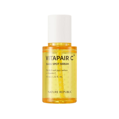 NATURE REPUBLIC VITAPAIR C Dark Spot Serum 45ml | Brighten, Even & Hydrate with Vitamin C & Jeju Lemon