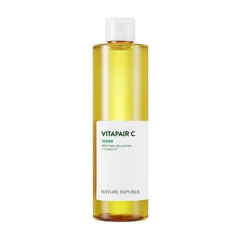 NATURE REPUBLIC VITAPAIR C Toner 300ml | Brightening & Hydrating Vitamin C Toner with Jeju Lemon Extract