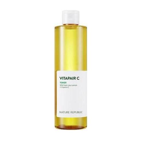 NATURE REPUBLIC VITAPAIR C Toner 300ml | Brightening & Hydrating Vitamin C Toner with Jeju Lemon Extract