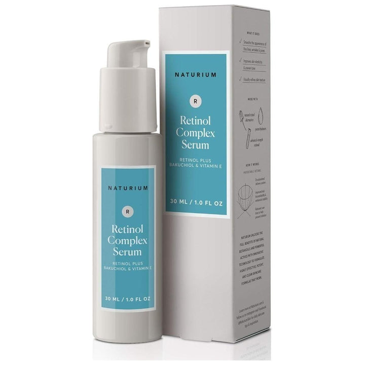 Naturium Retinol Complex Serum 30ml | Anti-Wrinkle, Skin-Perfecting Serum with Retinol + Bakuchiol