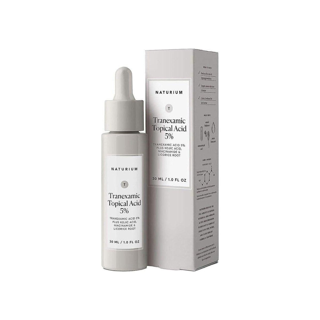 Naturium Tranexamic Topical Acid 5% Serum 30ml | Brightening & Tone-Correcting Treatment for Discolouration & Hyperpigmentation