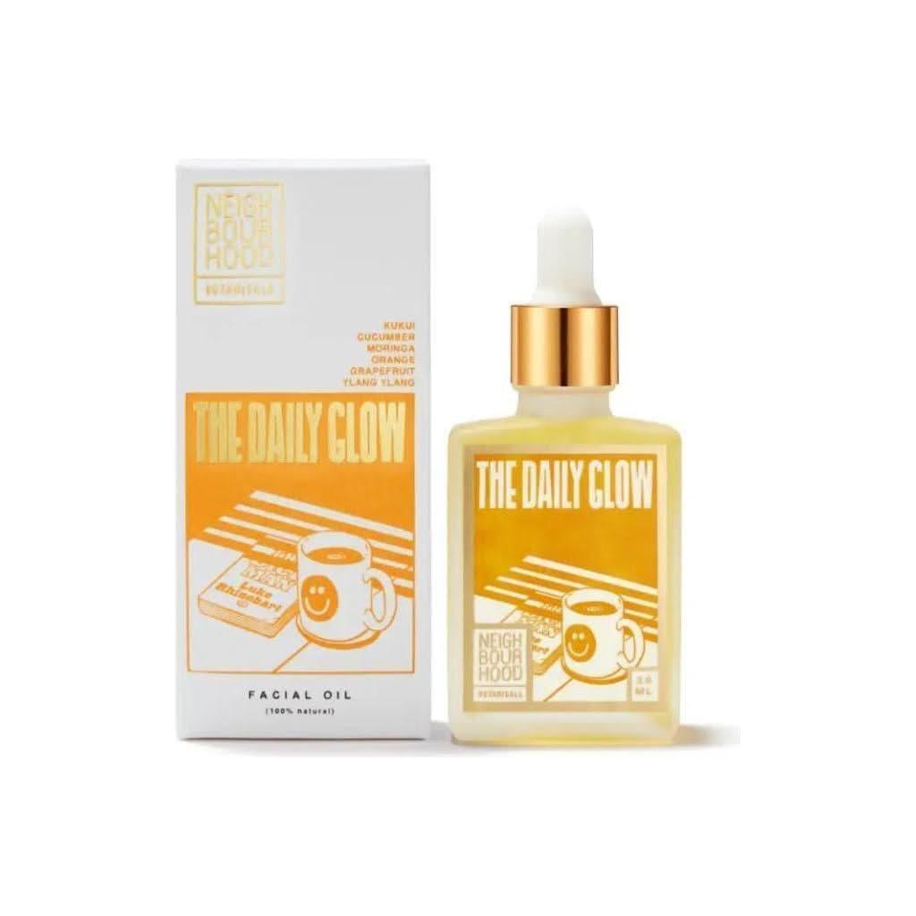 Neighbourhood Botanicals The Daily Glow Facial Oil 30ml | Brightening & Plumping Morning Serum