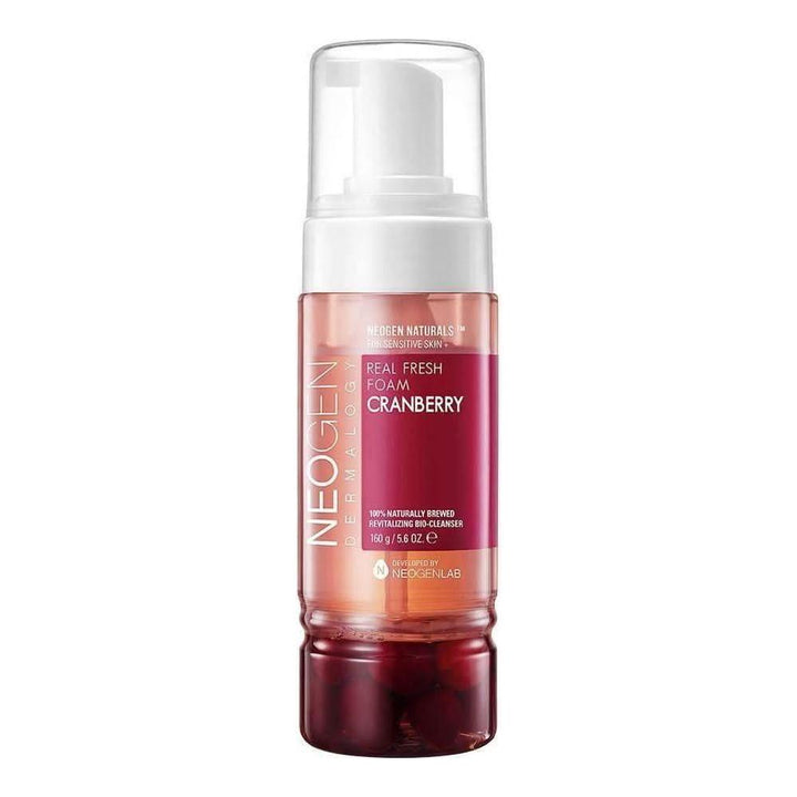 NEOGEN Real Fresh Foam Cleanser | Cranberry | Brightening & Soothing Daily Cleanser with Real Fruit Extracts NEOGEN