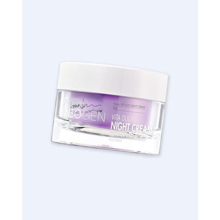 NEOGEN Vita Duo Night Cream 50g | Repairing Gel-Cream with Vitamin E & Lavender for Overnight Skin Recovery