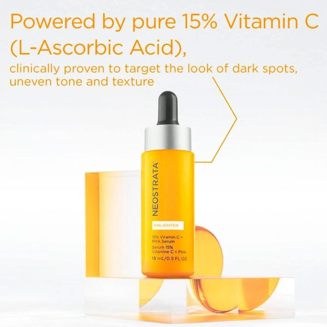 NeoStrata Enlighten 15% Vitamin C + PHA Serum 15ml | Brighten Dark Spots & Even Skin Tone