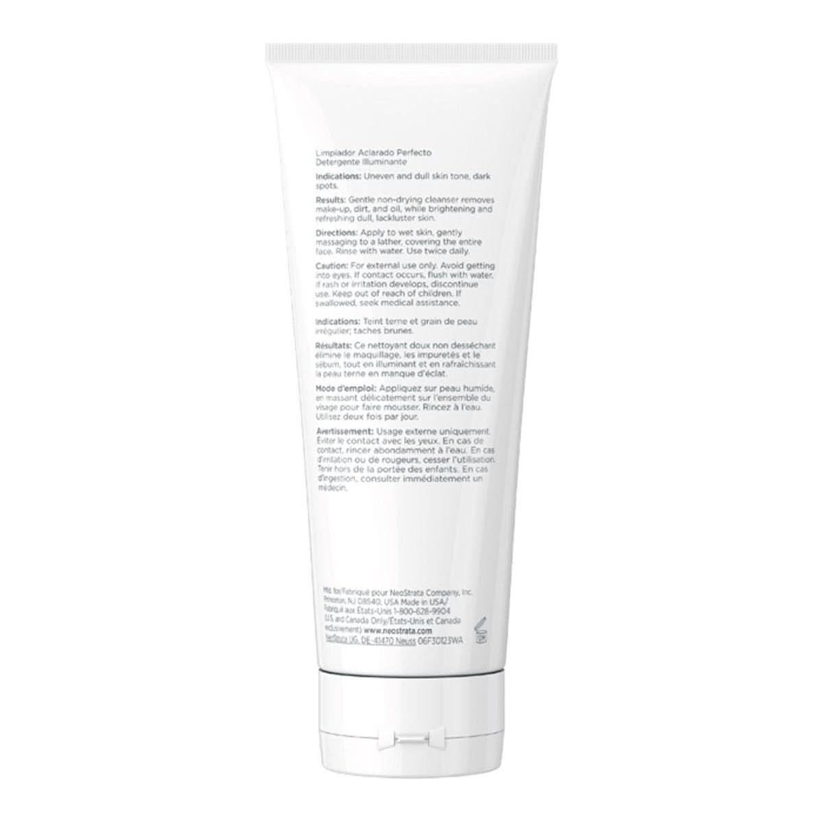 Neostrata Enlighten Ultra Brightening Cleanser 100ml | Exfoliating & Pigment-Correcting Face Wash for Radiant Skin