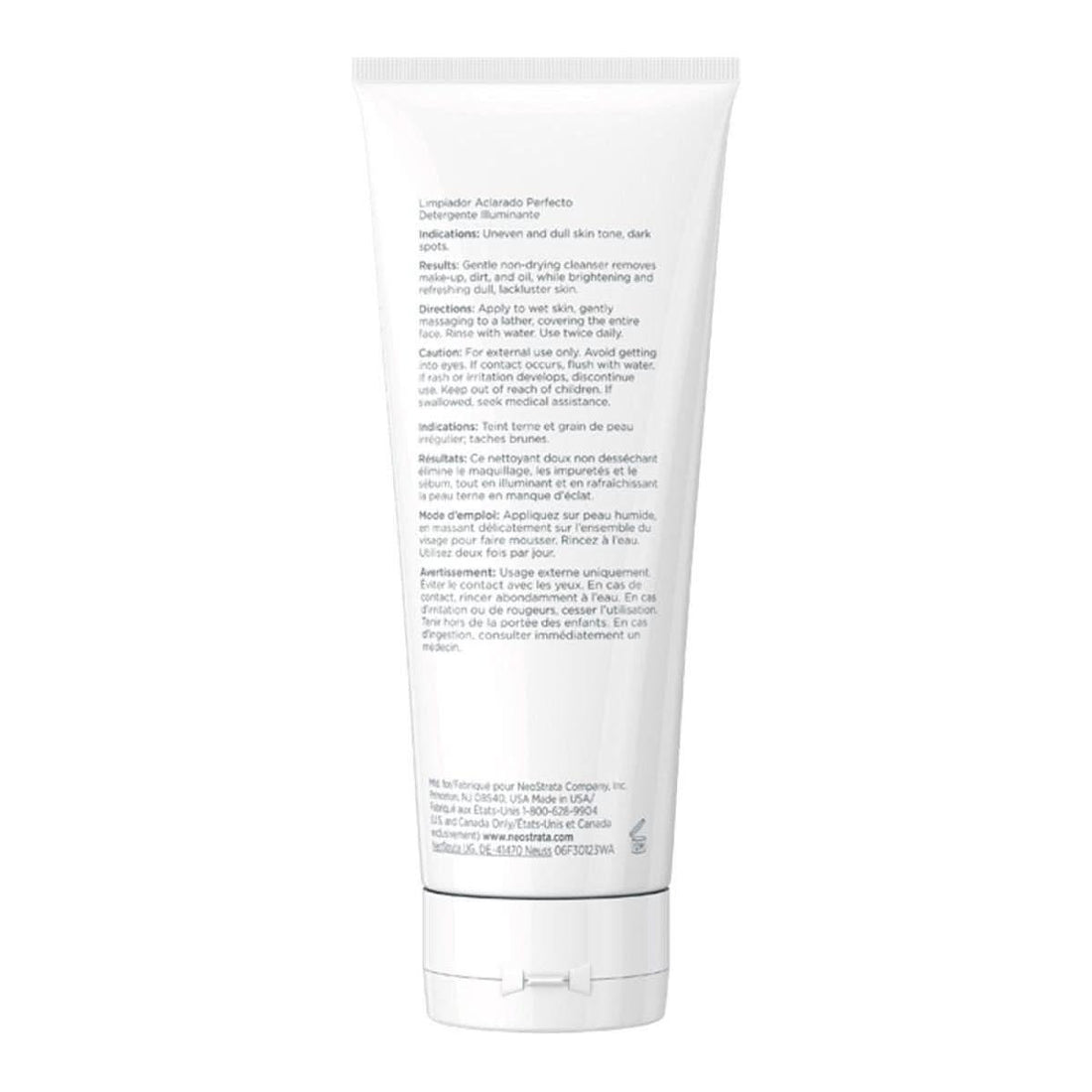 Neostrata Enlighten Ultra Brightening Cleanser 100ml | Exfoliating & Pigment-Correcting Face Wash for Radiant Skin