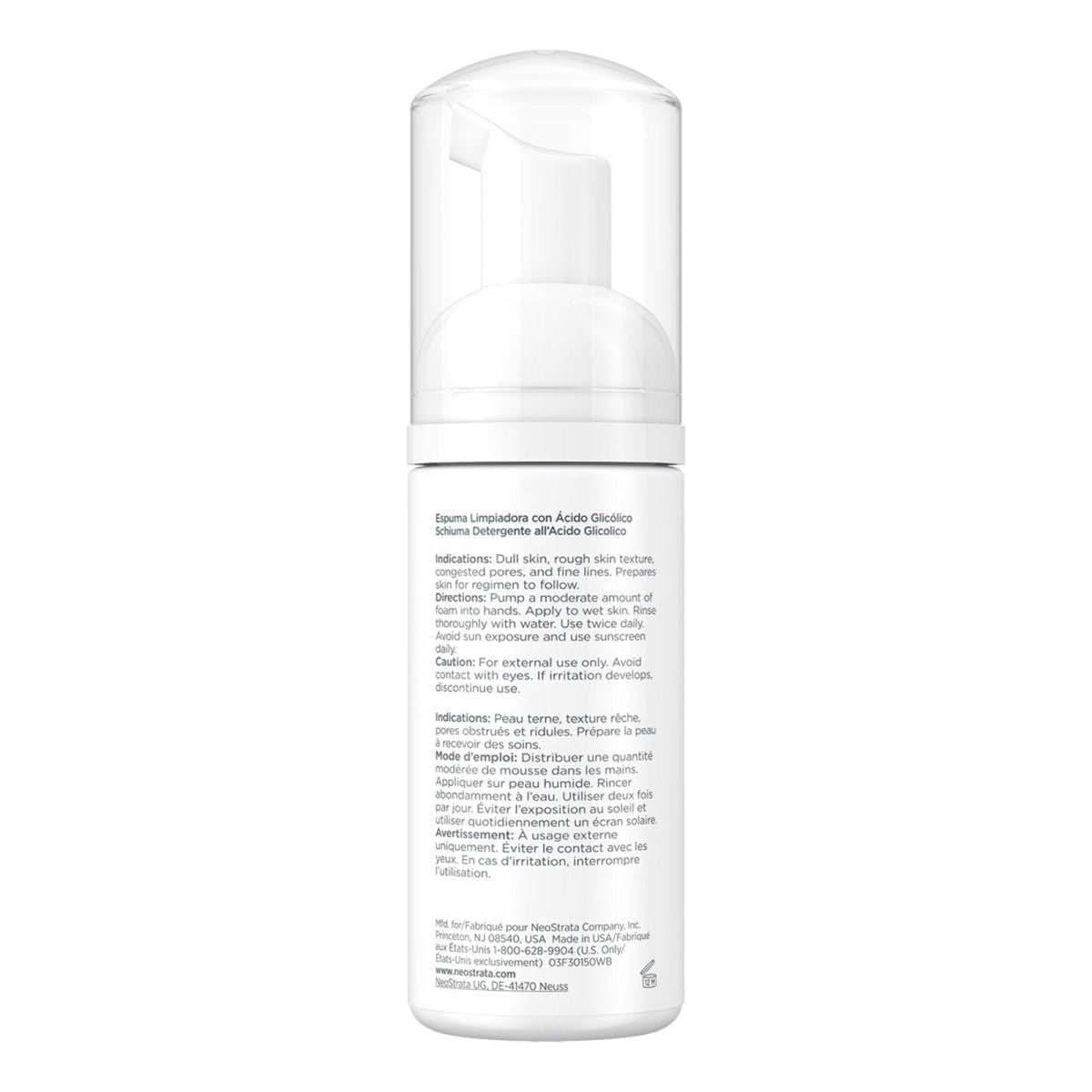 Neostrata Foaming Glycolic Wash 125ml | 18% Glycolic Acid Cleanser | Deep Cleanse. Resurface. Transform.