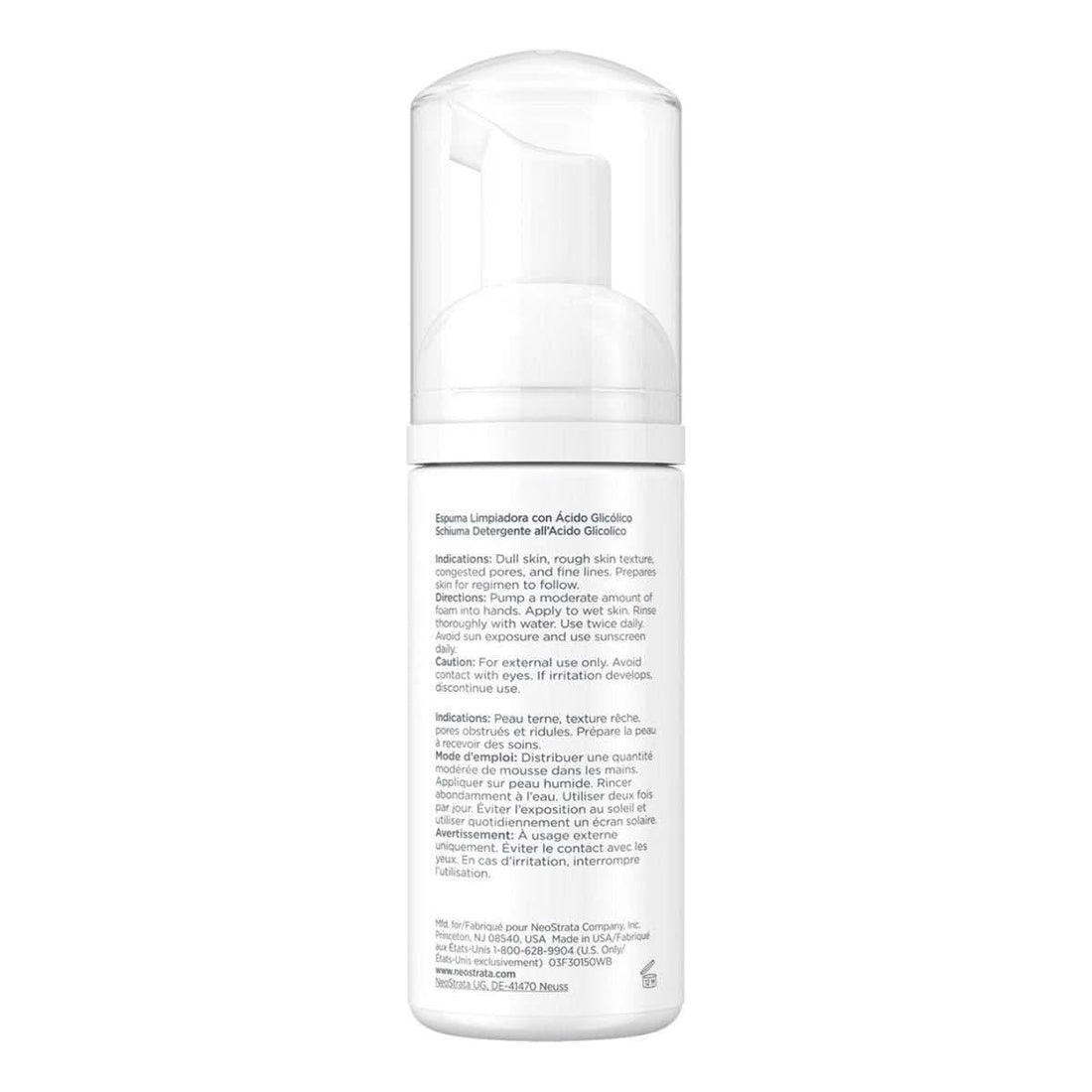Neostrata Foaming Glycolic Wash 125ml | 18% Glycolic Acid Cleanser | Deep Cleanse. Resurface. Transform.