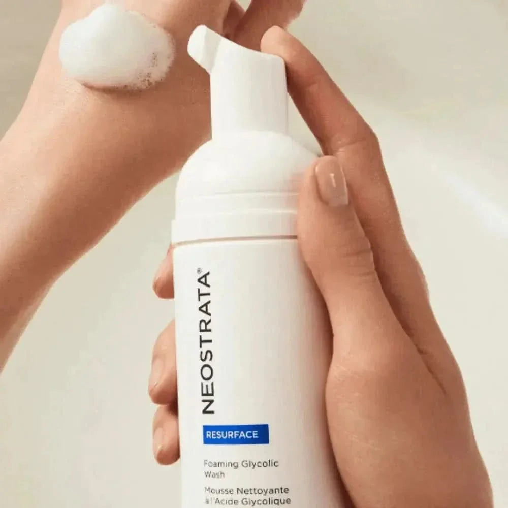 Neostrata Foaming Glycolic Wash 125ml | 18% Glycolic Acid Cleanser | Deep Cleanse. Resurface. Transform.