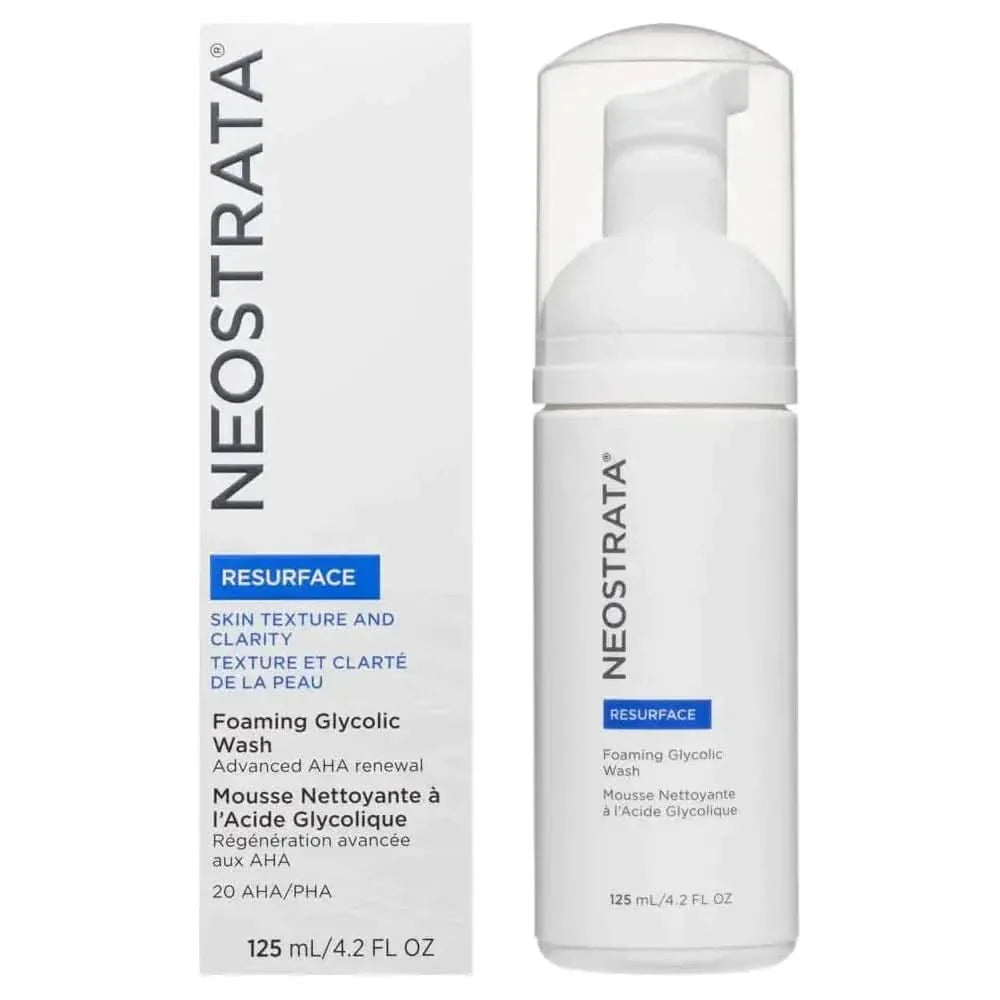 Neostrata Foaming Glycolic Wash 125ml | 18% Glycolic Acid Cleanser | Deep Cleanse. Resurface. Transform.