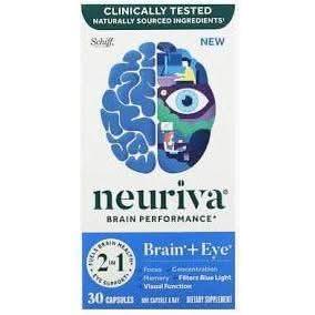 Neuriva Brain + Eye Supplement - 30 Capsules | Boost Memory & Focus