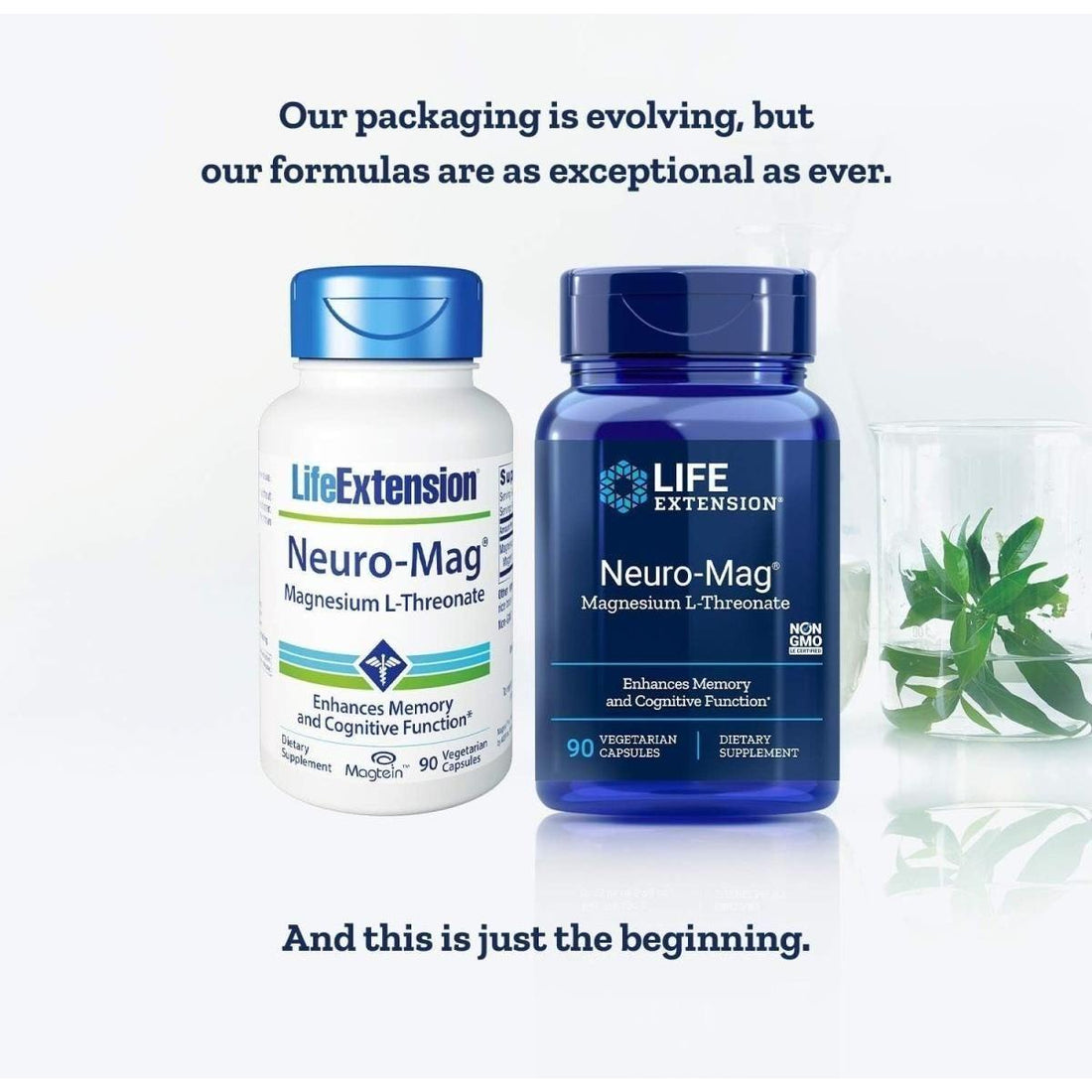 Life Extension Neuro-Mag Magnesium L-Threonate 90 Capsules (Pack of 2) | Brain Health & Memory Support Supplement
