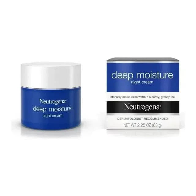 Neutrogena Deep Moisture Night Cream - 63g | Glycerin & Shea Butter