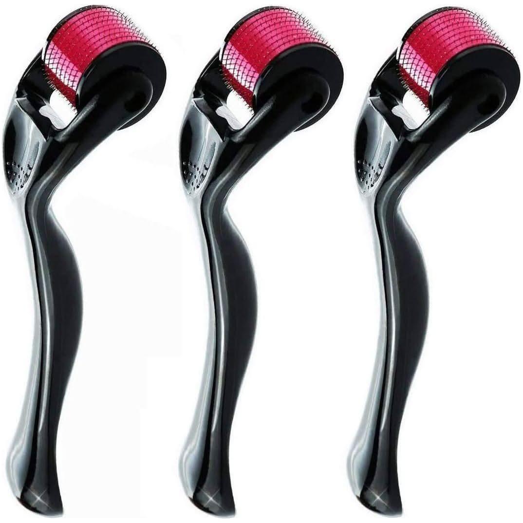 New 540 Titanium Micro Needles Derma Roller - A 3 Pack Skin-Rejuvenating Tools
