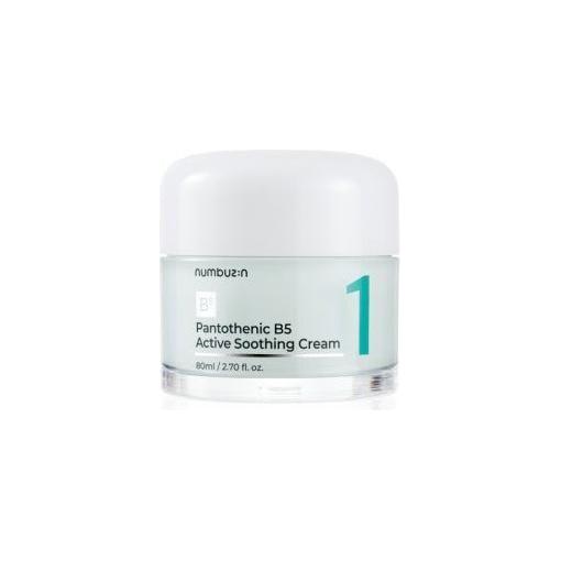 numbuzin No.1 Pantothenic B5 Active Soothing Cream 80ml | Sebum Control & Skin Soothing Moisturiser