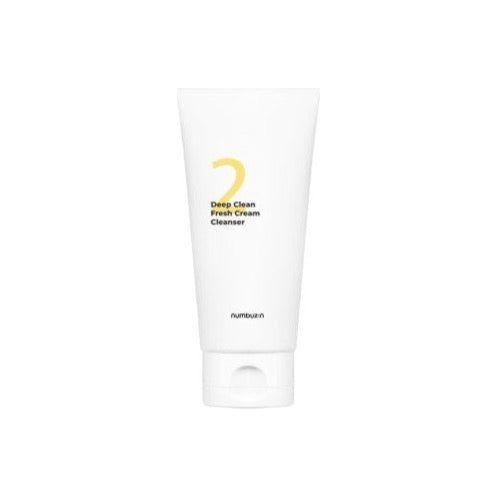 numbuzin No.2 Deep Clean Fresh Cream Cleanser 120ml | Purifying Cream-to-Foam Cleanser for Pore & Sebum Care