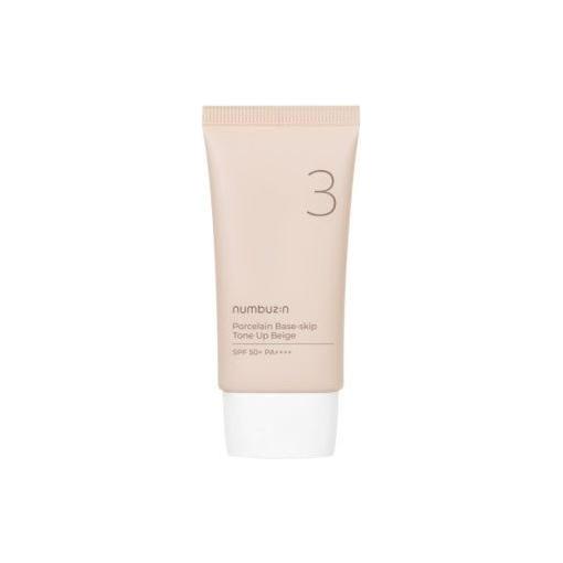 numbuzin No.3 Porcelain Base-skip Tone Up Beige SPF50+ PA++++ 50ml | Primer, Sunscreen & Tone-Up in One
