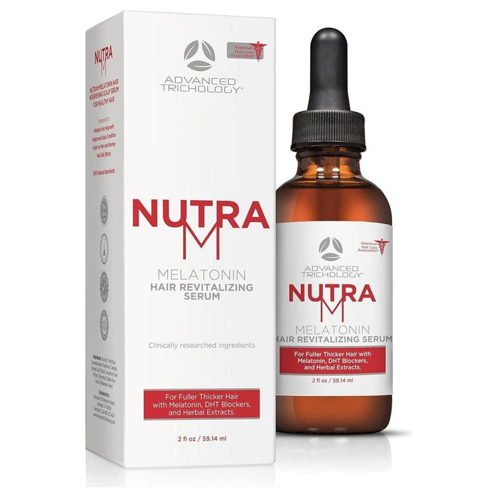 NutraM? Melatonin Hair Growth Serum - 50ml | Clinically Proven DHT Blocker for Thinning Hair