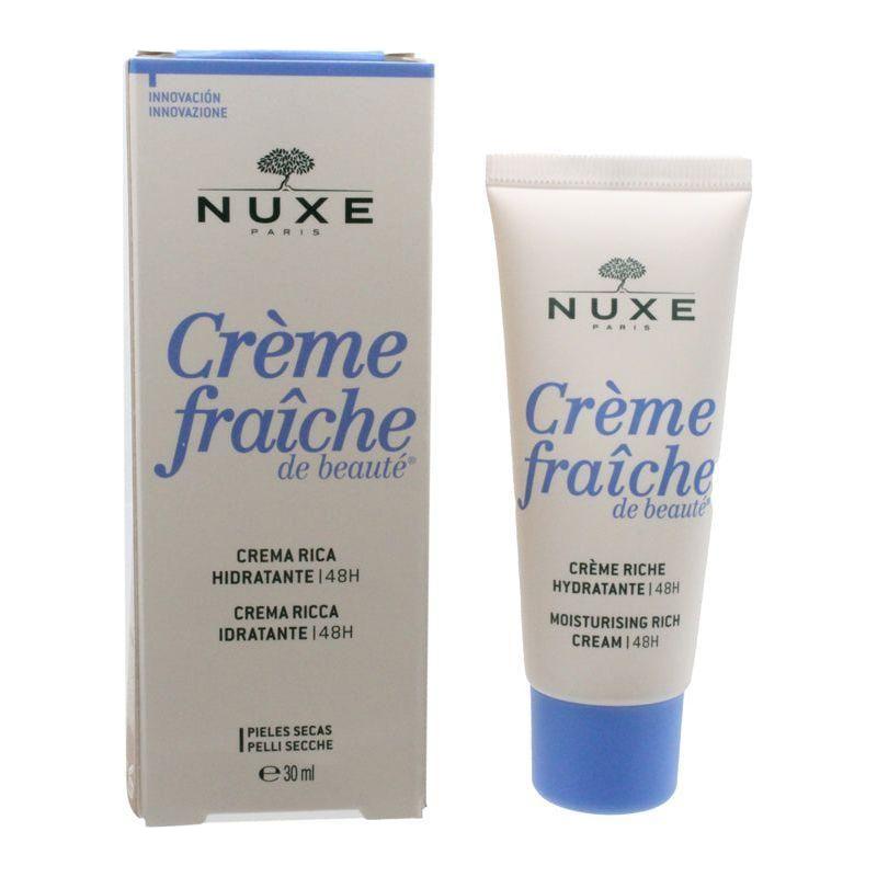 Nuxe Crème Fraîche de Beauté Moisturising Rich Cream 50ml | 48H Hydration & Comfort for Dry, Sensitive Skin