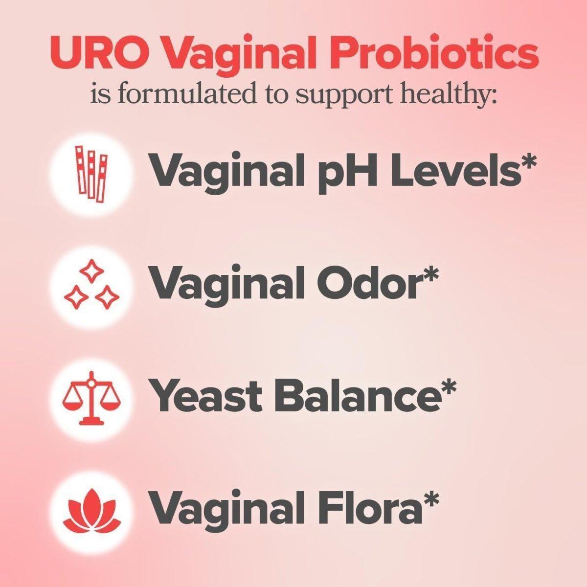 O Positiv URO Vaginal Probiotic Vegan Capsules 60 Count | Supports Vaginal Flora, Odor Control & Daily Comfort