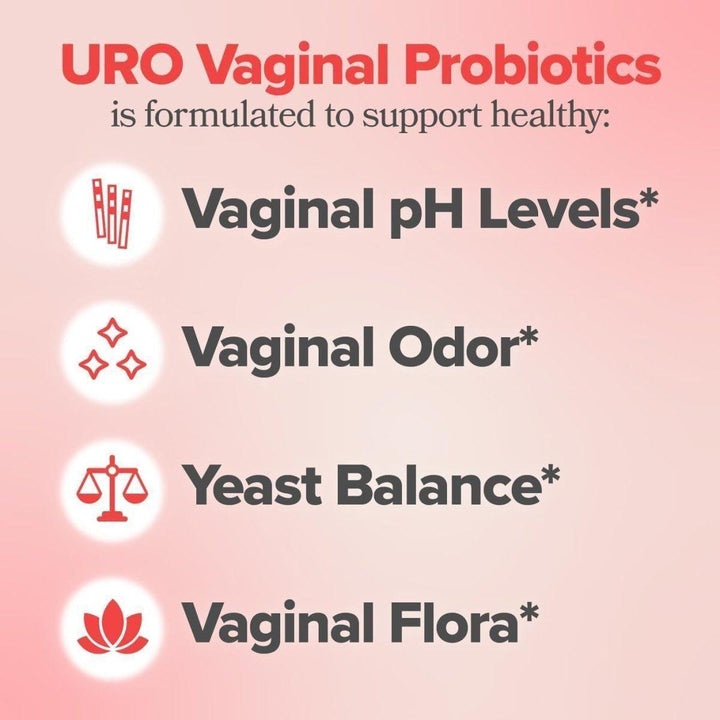 O Positiv URO Vaginal Probiotic Vegan Capsules 60 Count | Supports Vaginal Flora, Odor Control & Daily Comfort