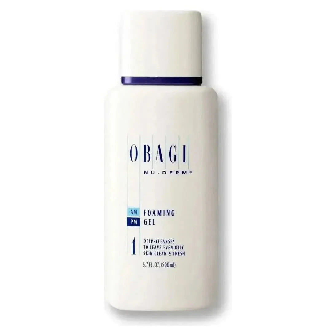 Obagi Nu-Derm Foaming Gel Cleanser 198ml | Deep-Cleansing Gel Face Wash for Oily & Combination Skin