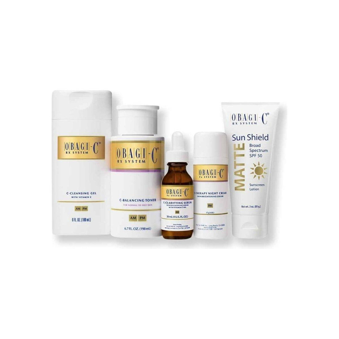 Obagi-C Fx System Normal to Oily Skin | Complete Vitamin C Brightening Kit for Hyperpigmentation & Uneven Tone