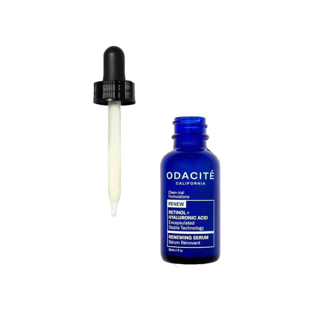 Odacité Retinol and Hyaluronic Acid Renewing Serum Smoothing, Plumping & Collagen-Boosting Night Treatment Odacit¨¦