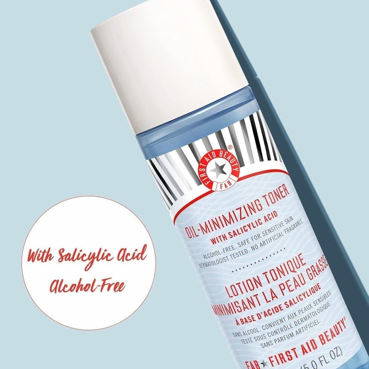 First Aid Beauty Oil-Minimizing Toner Control Shine & Refine Pores Gently First Aid Beauty