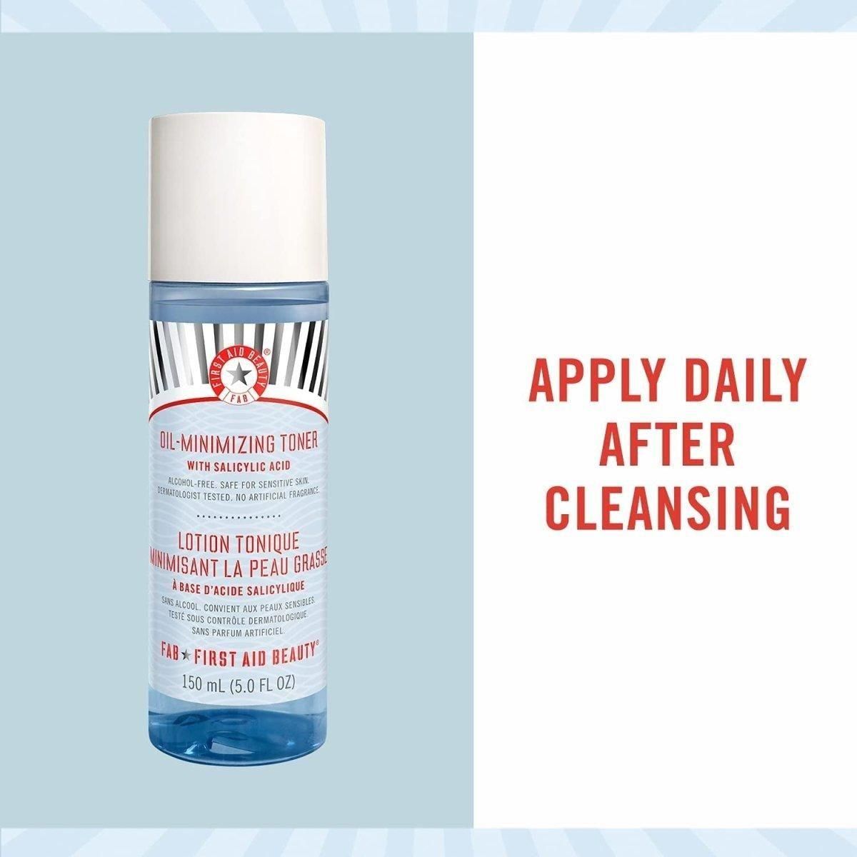 First Aid Beauty Oil-Minimizing Toner Control Shine & Refine Pores Gently First Aid Beauty