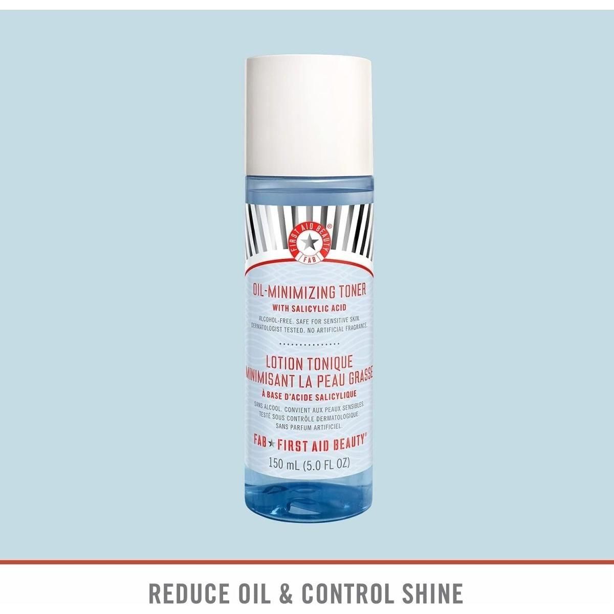 First Aid Beauty Oil-Minimizing Toner Control Shine & Refine Pores Gently First Aid Beauty